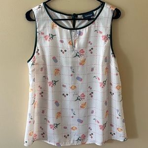 ModCloth Size L Do Right Darling Sleeveless Blouse